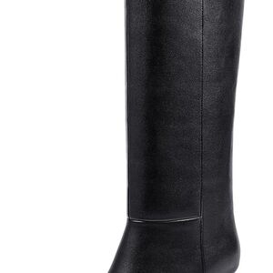 Wetkiss wide calf kitten heel boots,
